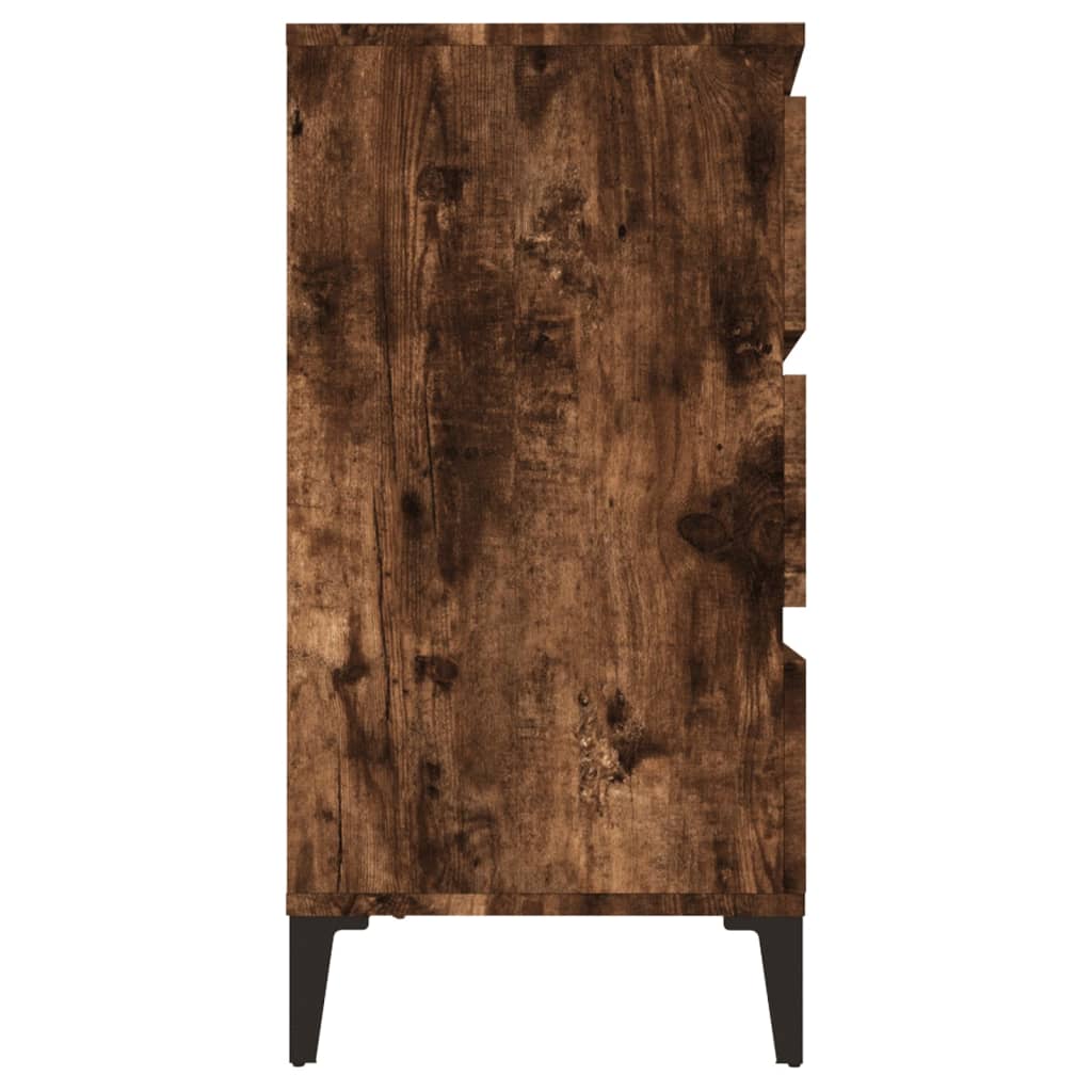 Credenza Rovere Fumo 60x35x70 cm in Legno Multistrato - homemem39