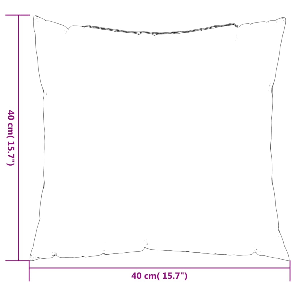 Cuscini per Divano 4 pz Grigio 40x40 cm in Tessuto | homemem39