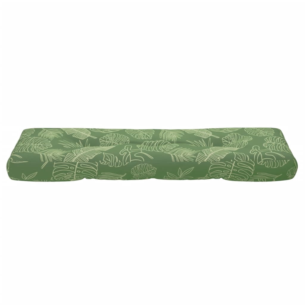 Cuscino per Pallet con Motivo a Foglie in Tessuto
