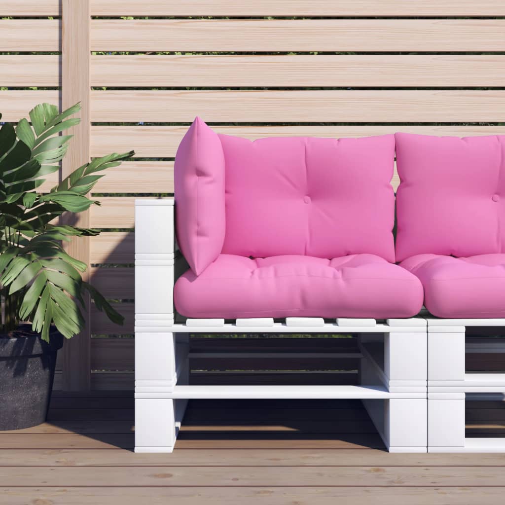Cuscini per Pallet 3 pz Rosa in Tessuto Oxford - homemem39