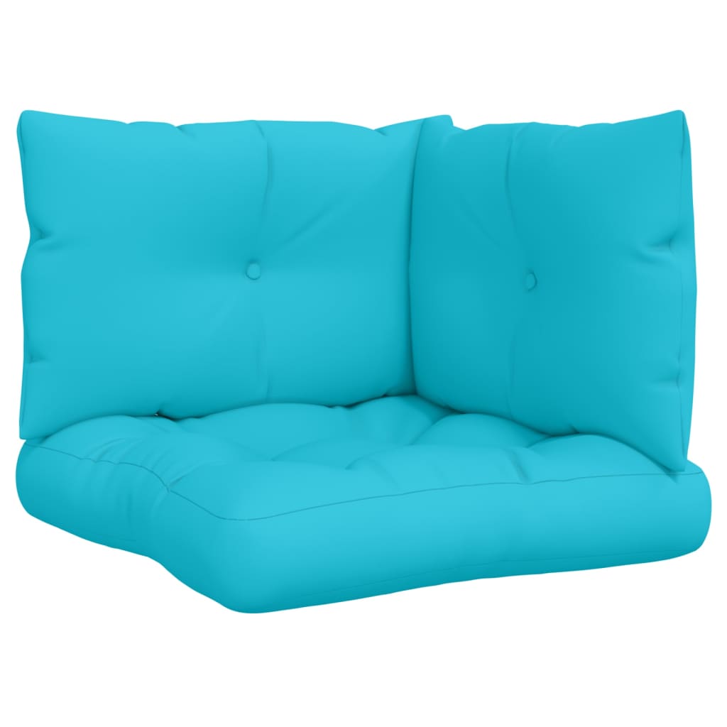 Cuscini per Pallet 3 pz Turchese in Tessuto Oxford - homemem39