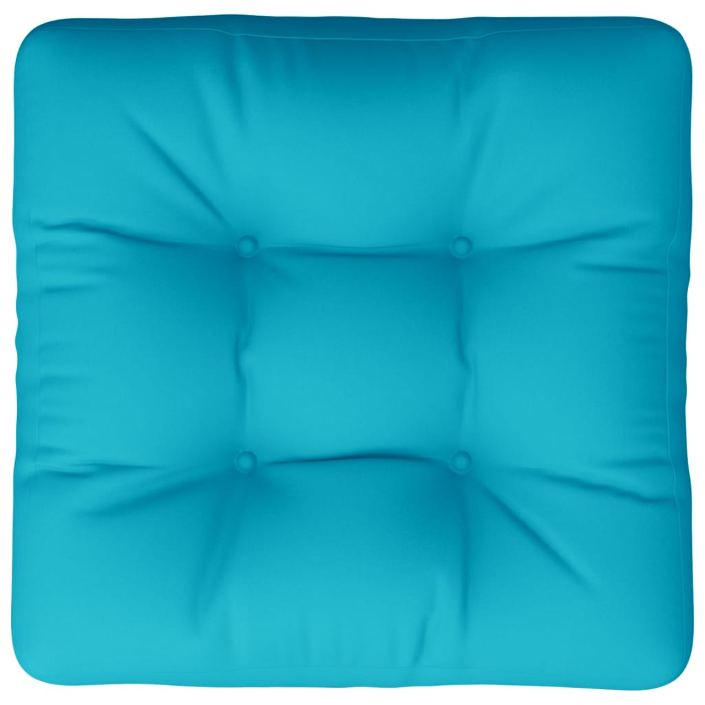 Cuscino per Pallet Turchese 60x61,5x10 cm in Tessuto Oxford - homemem39