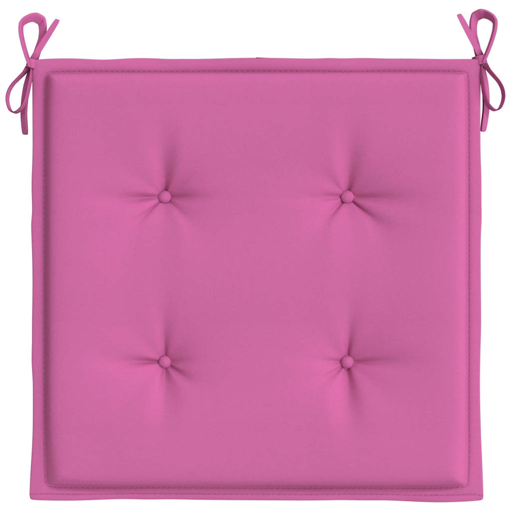 Cuscini per Sedia 2 pz Rosa 40x40x4 cm in Tessuto - homemem39