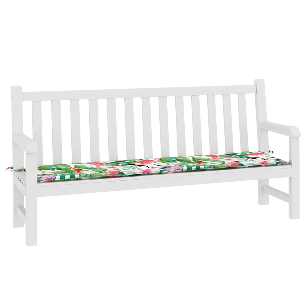 Cuscino per Panca da Giardino Multicolore 200x50x4cm in Tessuto - homemem39