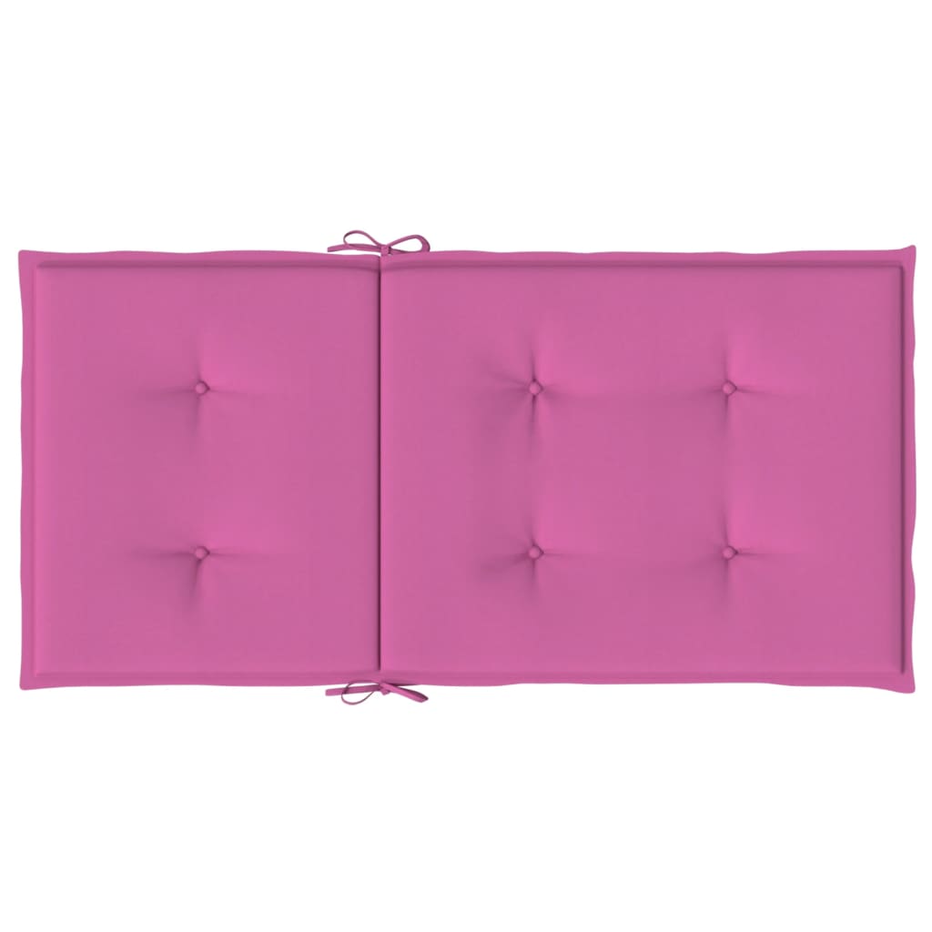 Cuscini per Sedia con Schienale Basso 6 pz Rosa in Tessuto - homemem39