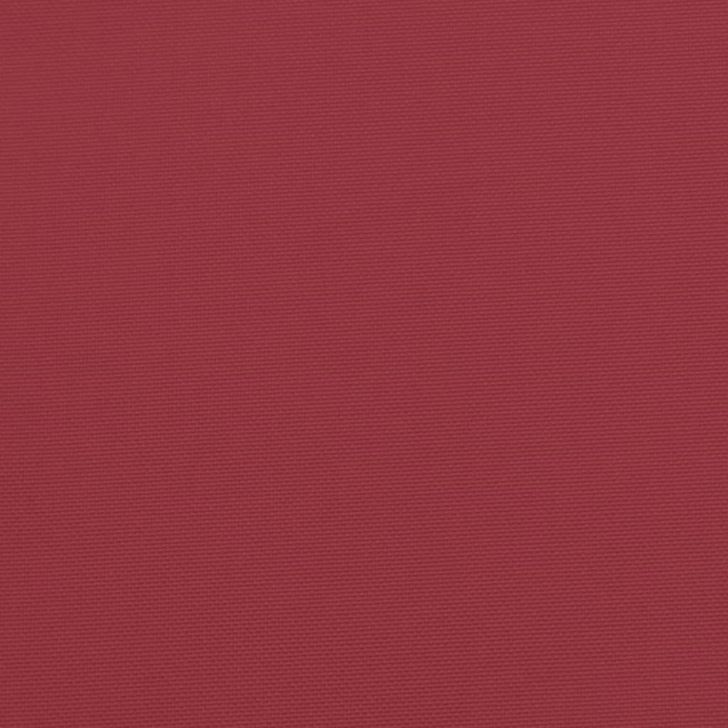 Cuscini per Pallet 4 pz Rosso Vino 50x50x7 cm Tessuto Oxford - homemem39