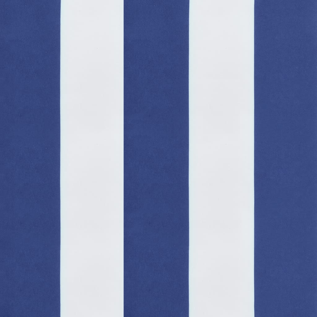 Cuscino per Panca Bianco e Blu 150x50x7 cm in Tessuto Oxford - homemem39