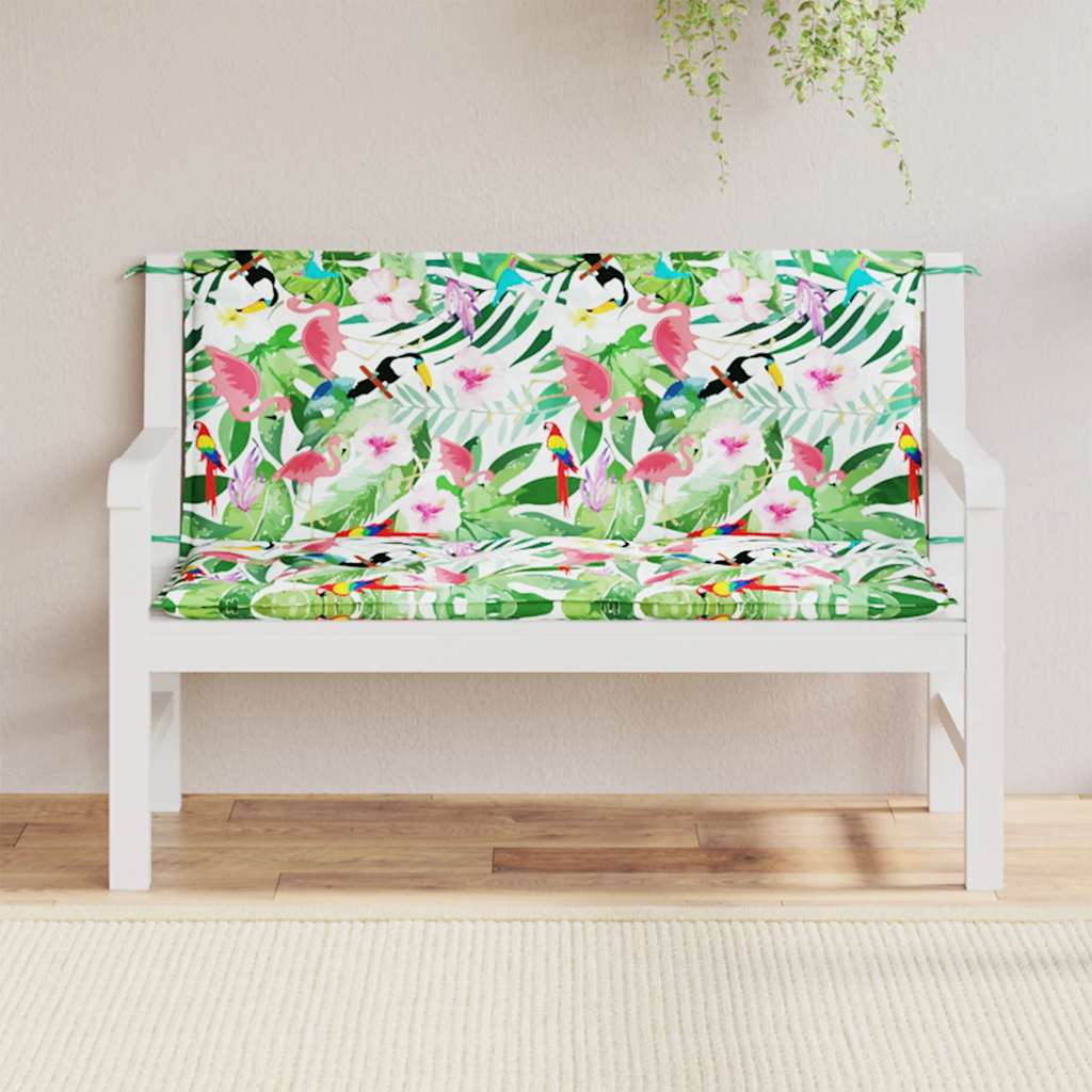 Cuscini Panca da Giardino 2pz Multicolore in Tessuto