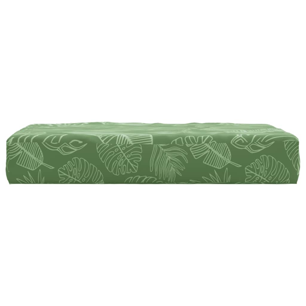 Cuscino Pallet Motivo a Foglie in Tessuto Oxford