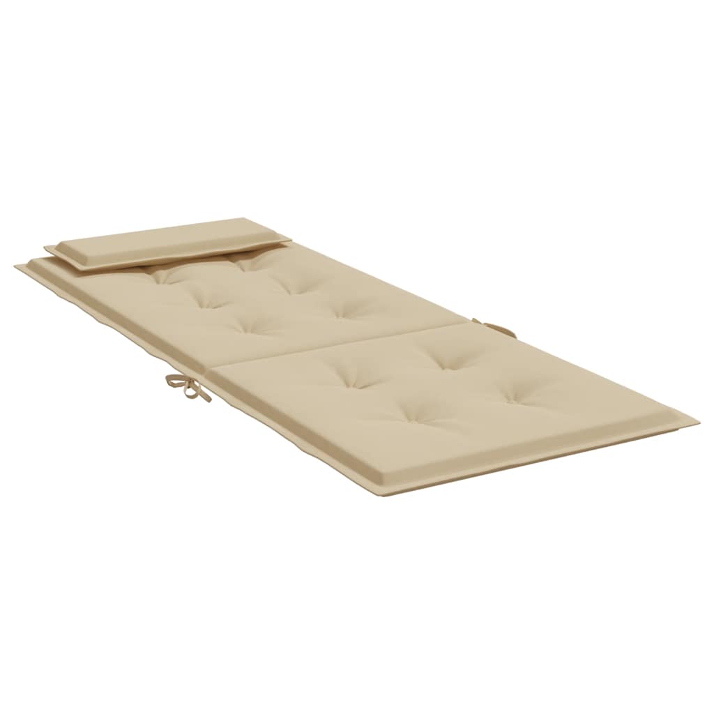 Cuscini per Sedia con Schienale Alto 6 pz Beige Tessuto Oxford - homemem39