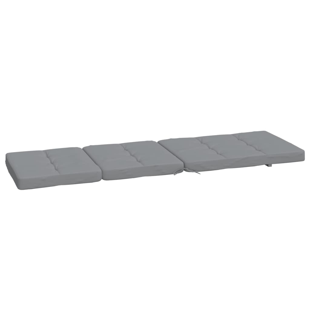 Cuscini per Sedia a Sdraio 2 pz Grigio in Tessuto Oxford - homemem39