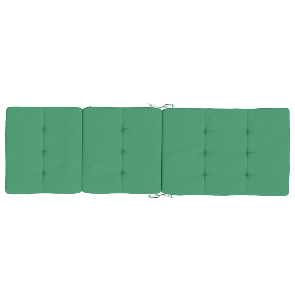 Cuscini per Sedia a Sdraio 2 pz Verde in Tessuto Oxford - homemem39