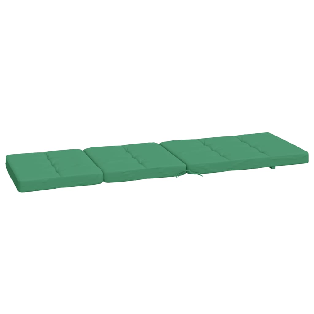 Cuscini per Sedia a Sdraio 2 pz Verde in Tessuto Oxford - homemem39