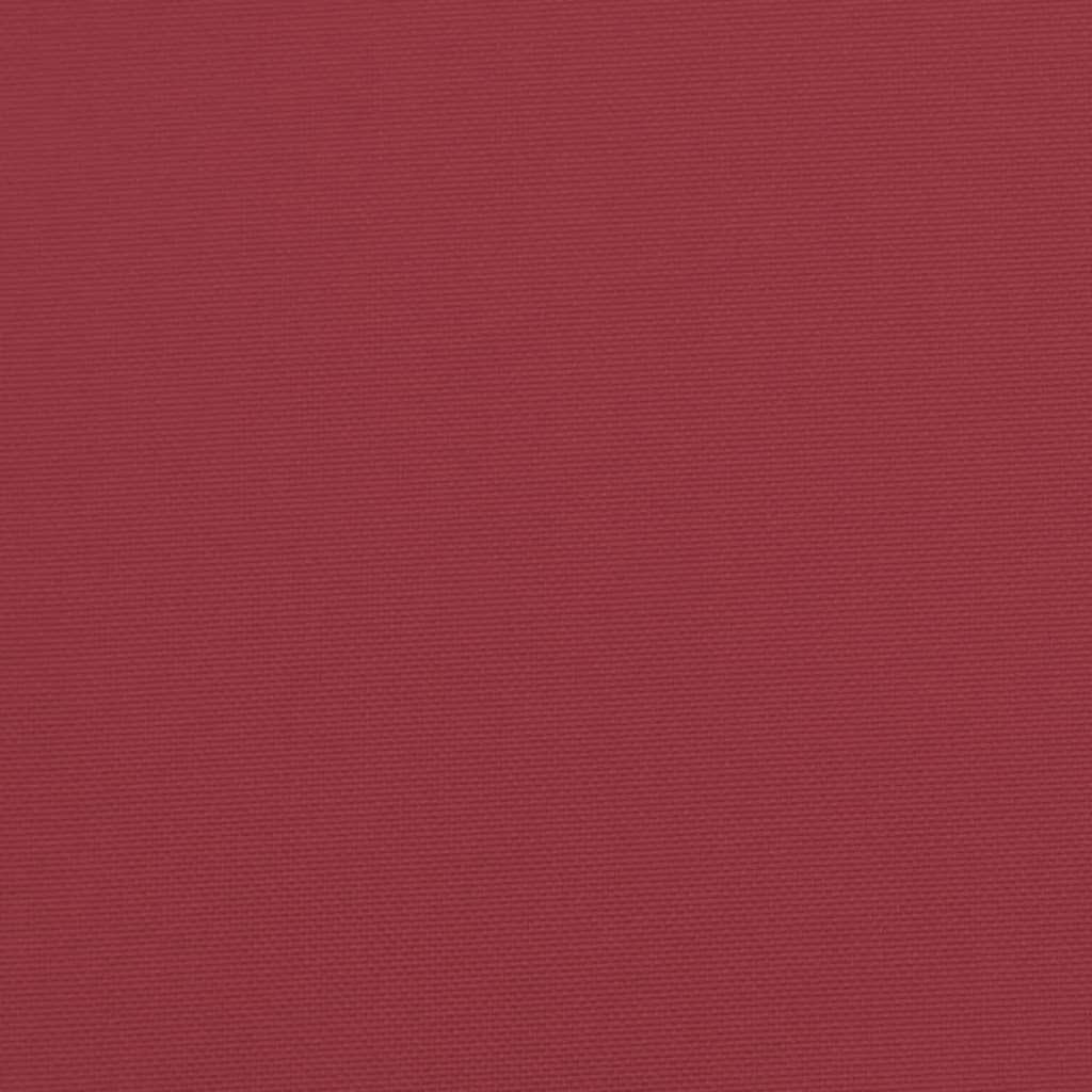 Cuscini per Sedia a Sdraio 2 pz Rosso Vino in Tessuto Oxford - homemem39