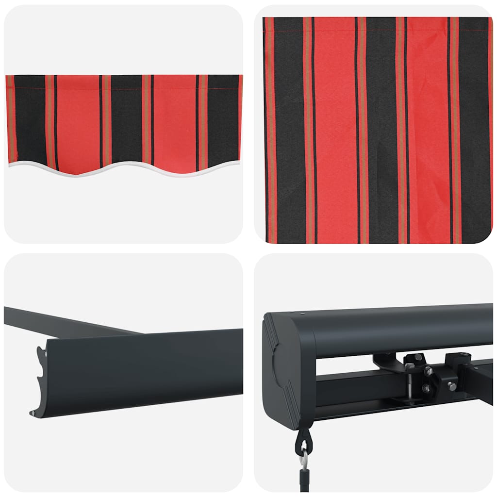 Tenda Retrattile Arancione Marrone 4,5x3 m Tessuto e Alluminio | homemem39
