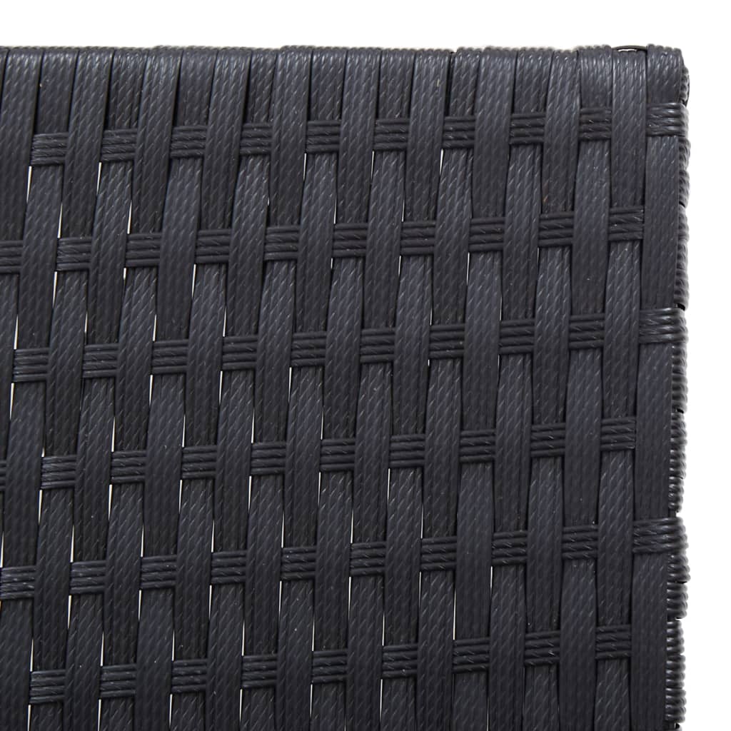 Sdraio con Cuscini 2pz Polyrattan e Legno Massello di Acacia | homemem39