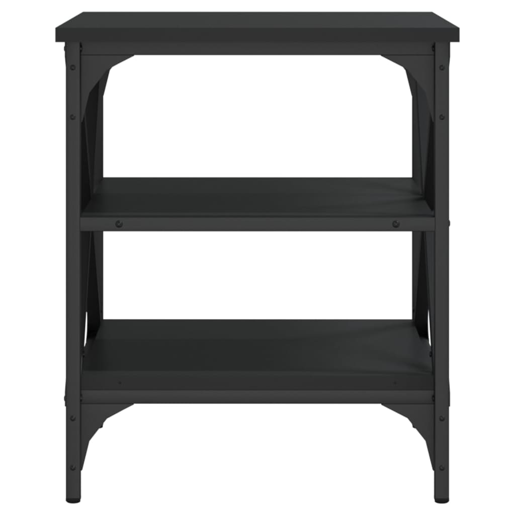 Tavolini 2 pz Neri 40x42x50 cm in Legno Multistrato - homemem39