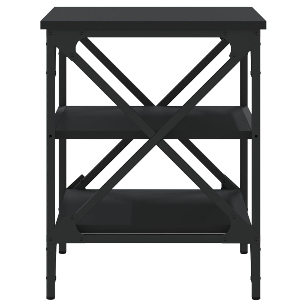 Tavolini 2 pz Neri 40x42x50 cm in Legno Multistrato - homemem39