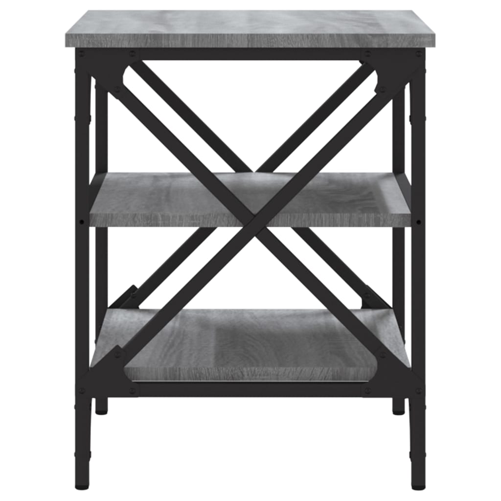 Tavolini 2 pz Grigio Sonoma 40x42x50 cm in Legno Multistrato - homemem39