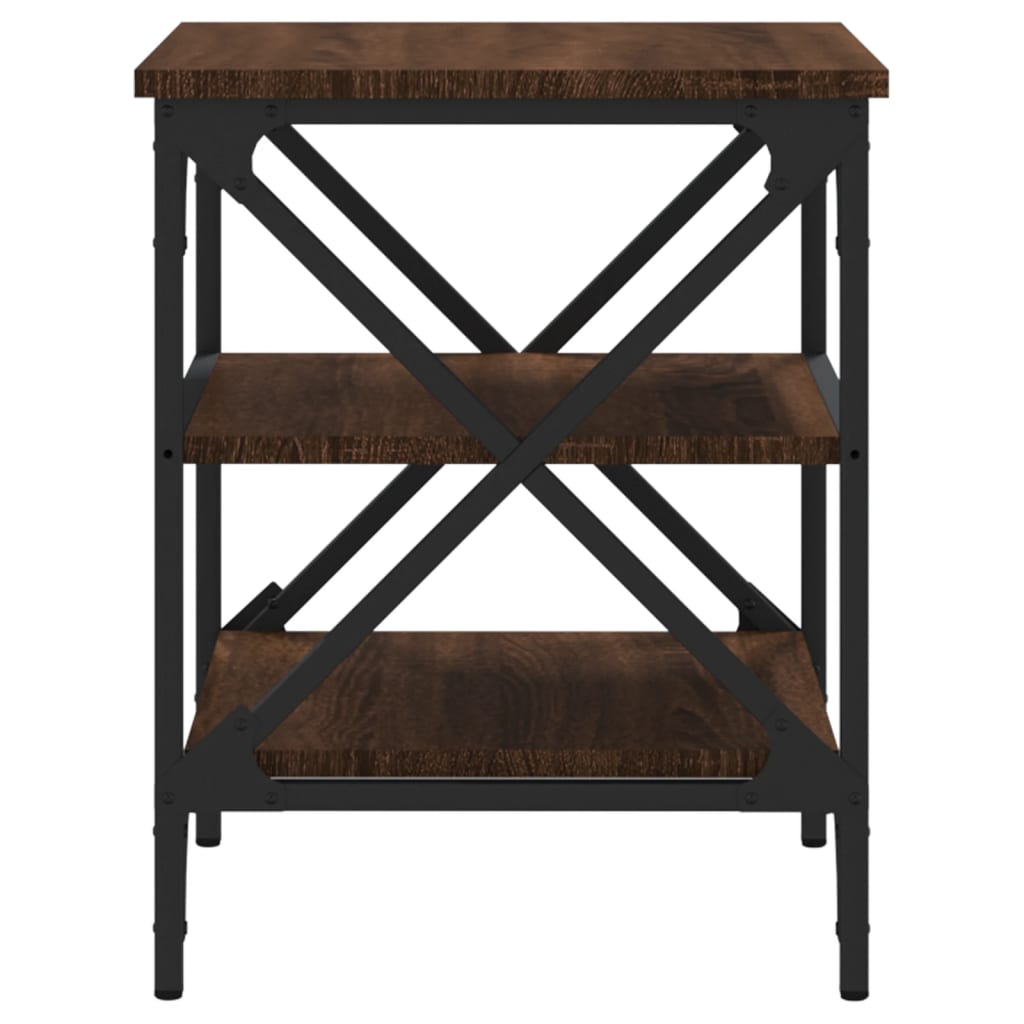 Tavolino da Salotto Rovere Marrone 40x42x50cm Legno Multistrato - homemem39
