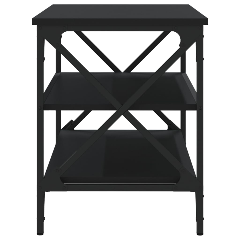Mobile Porta TV Nero 80x40x50 cm in Legno Multistrato - homemem39