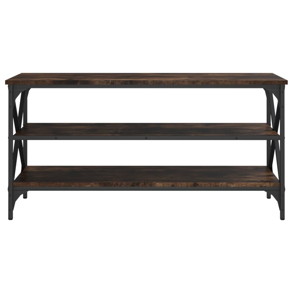 Mobile TV Rovere Fumo 100x40x50 cm in Legno Multistrato - homemem39