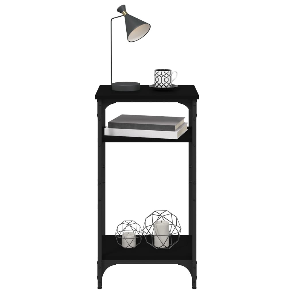 Tavolino Nero 40x30x75 cm in Legno Multistrato - homemem39