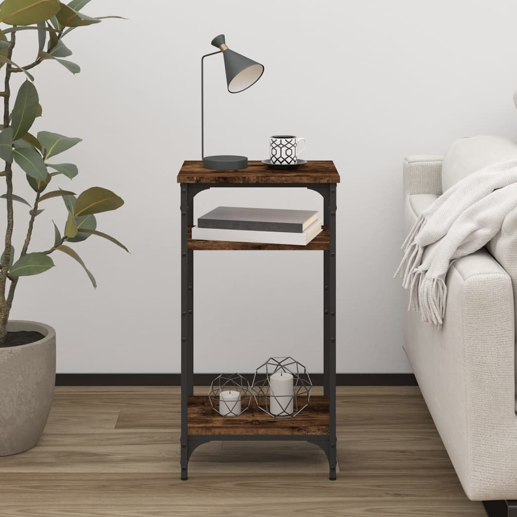 Tavolino Rovere Fumo 40x30x75 cm in Legno Multistrato - homemem39