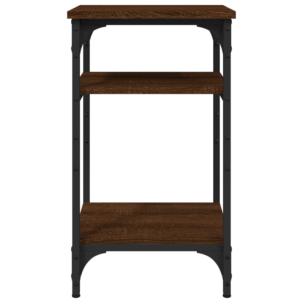Tavolino Rovere Marrone 35x30x60 cm in Legno Multistrato - homemem39