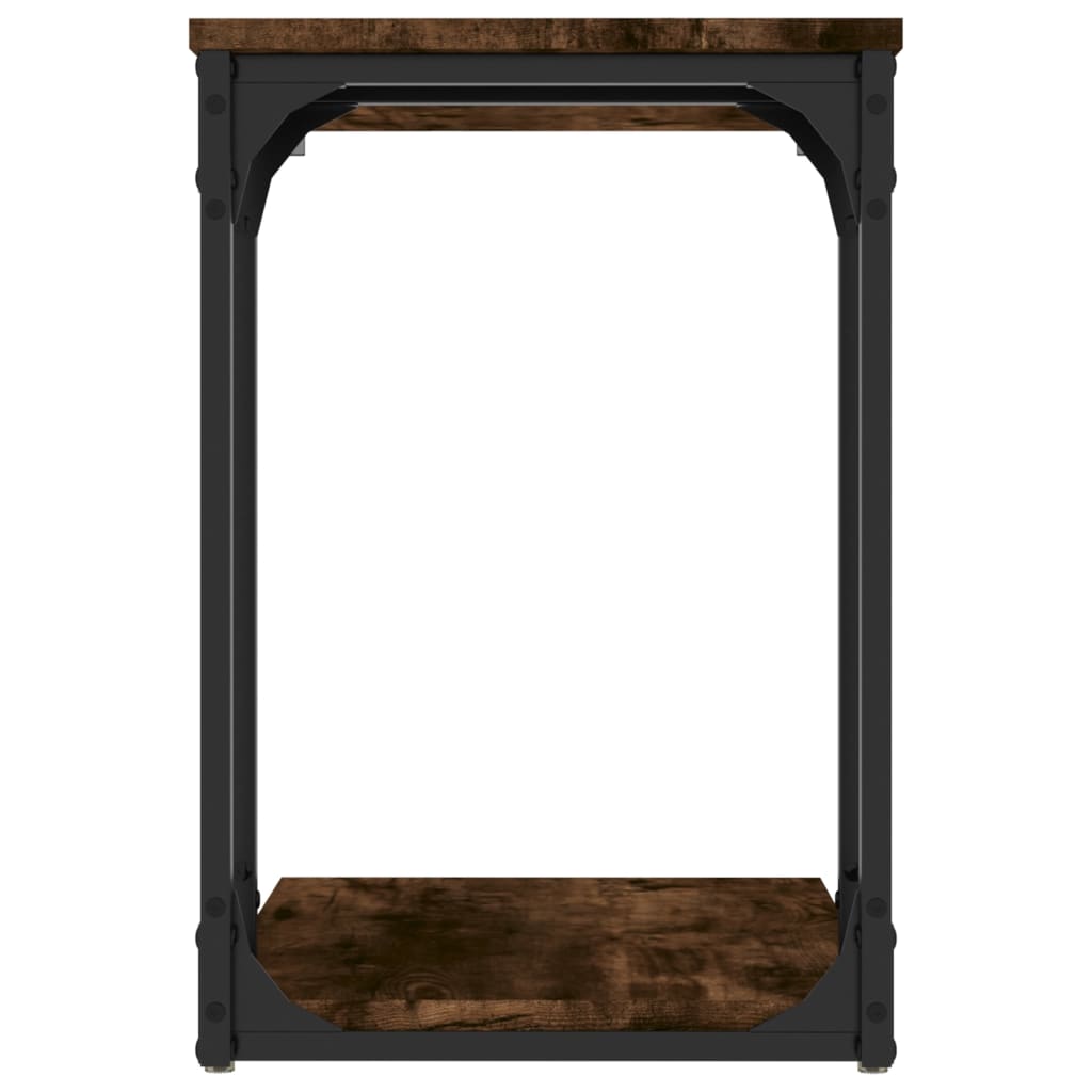 Tavolino da Salotto Rovere Fumo 50x35x52 cm Legno Multistrato - homemem39