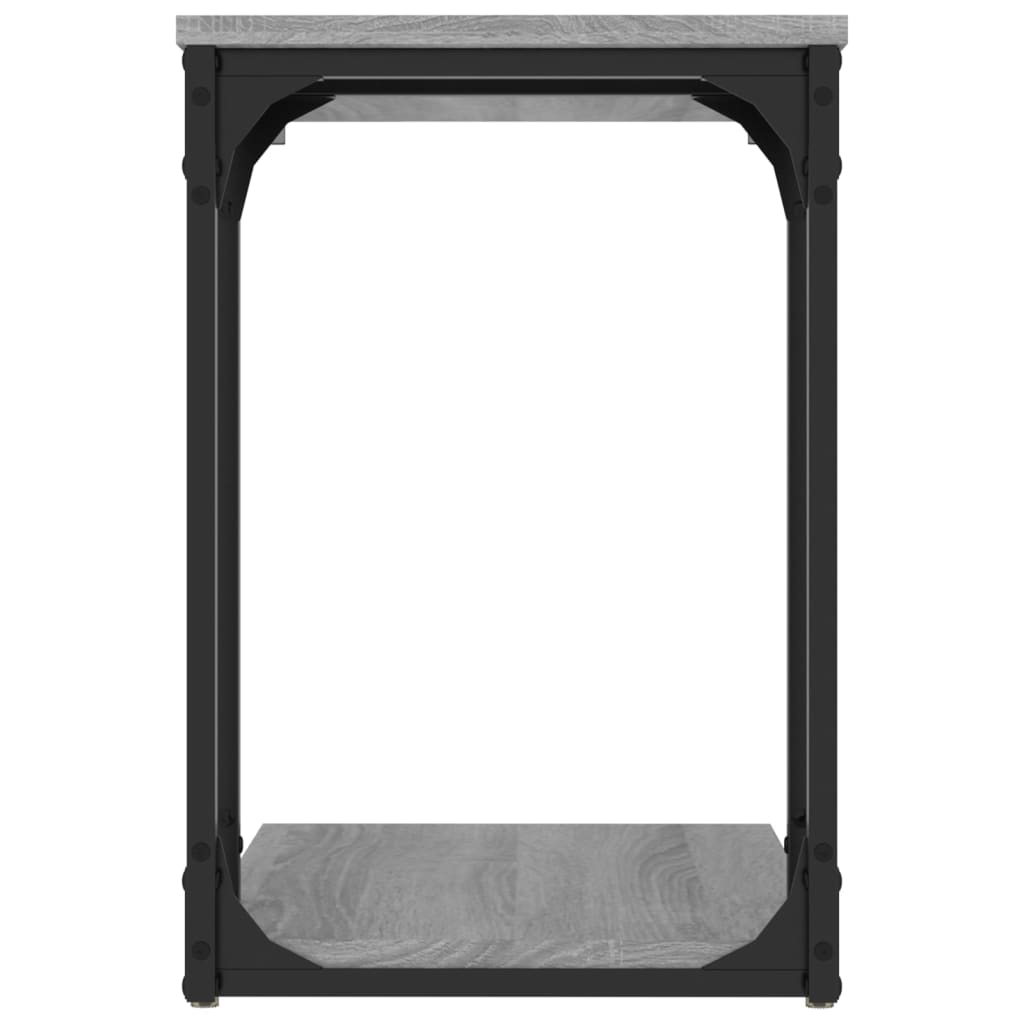 Tavolino Grigio Sonoma 50x35x52 cm in Legno Multistrato - homemem39