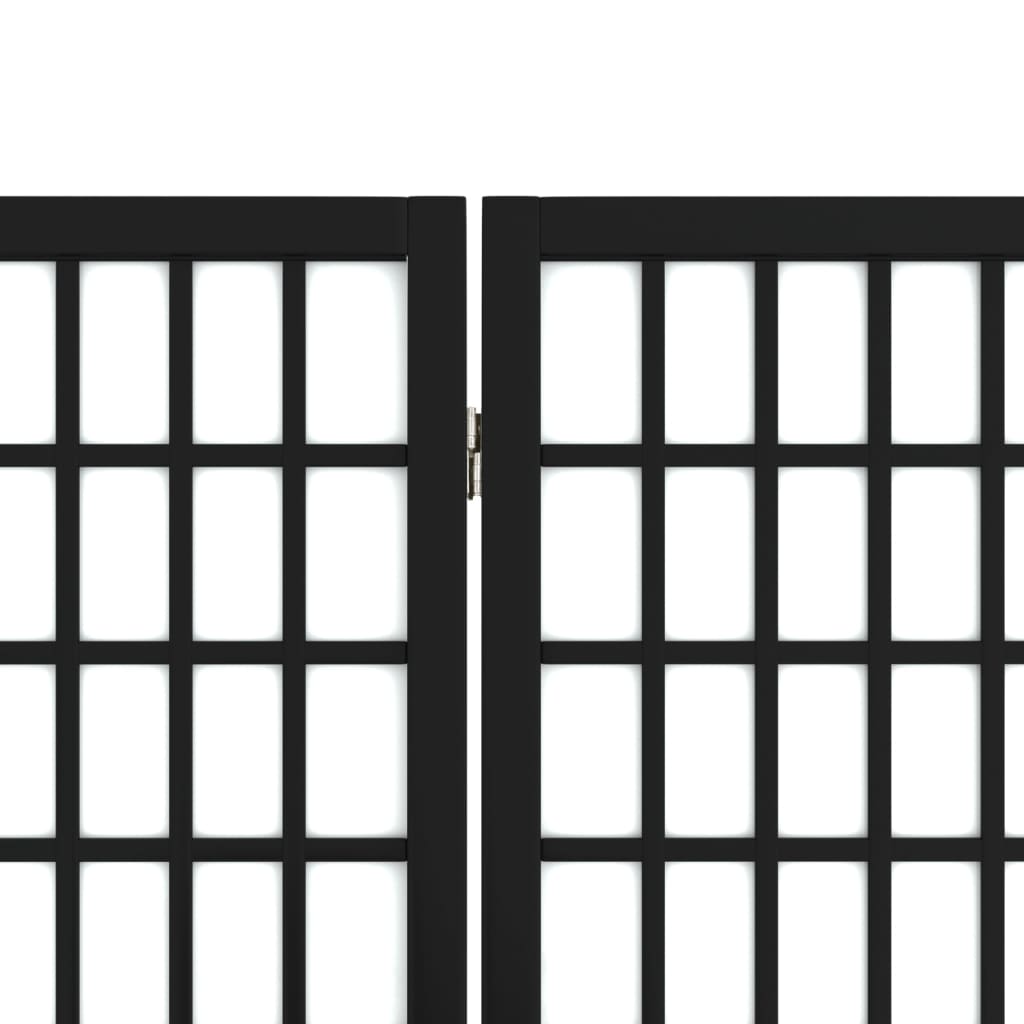 Divisorio Pieghevole 6 Pannelli Stile Giapponese 240x170cm Nero - homemem39