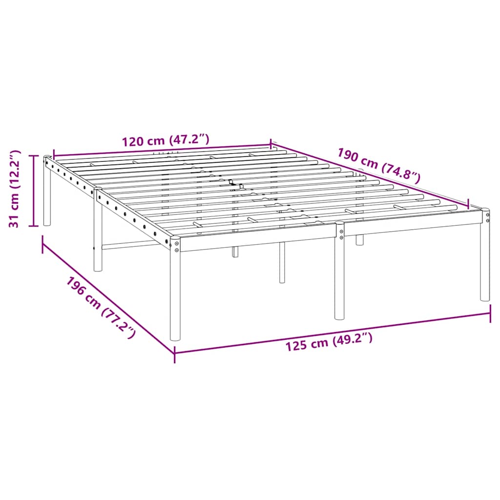 Giroletto in Metallo Bianco 120x190 cm | homemem39
