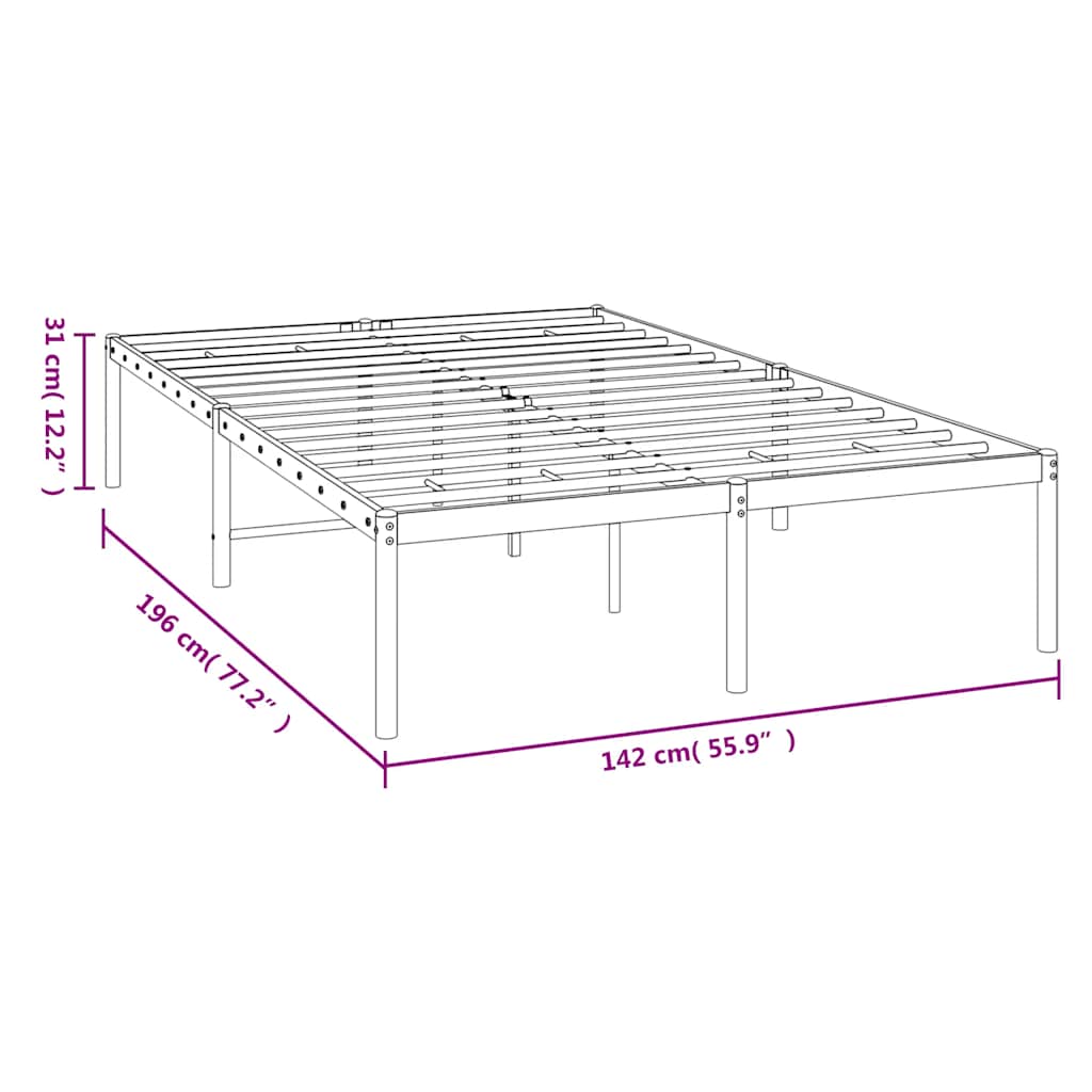 Giroletto in Metallo Bianco 135x190 cm | homemem39