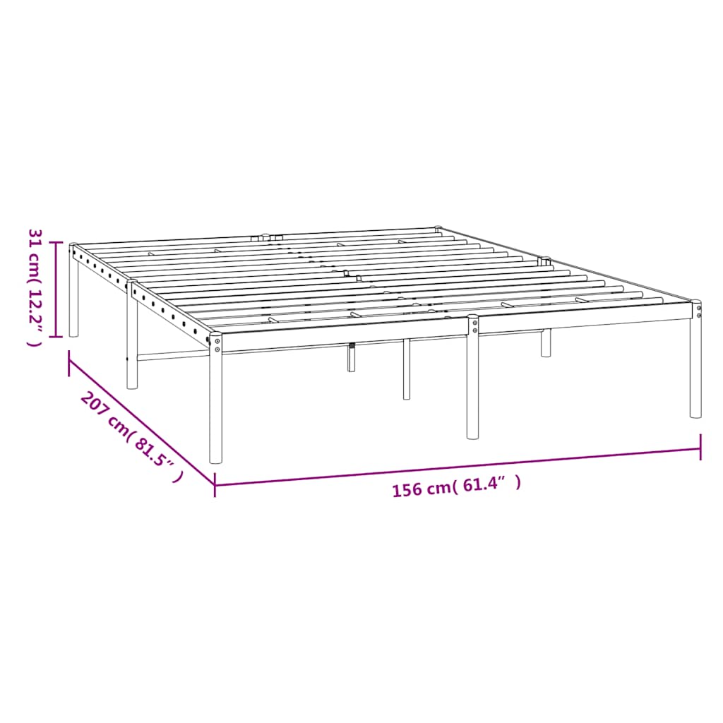 Giroletto in Metallo Bianco 150x200 cm | homemem39
