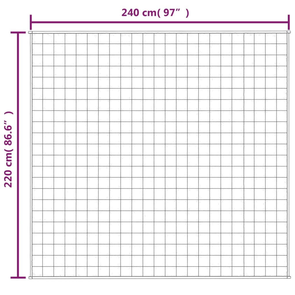 Coperta Ponderata Crema Chiaro 220x240 cm 15 kg Tessuto | homemem39