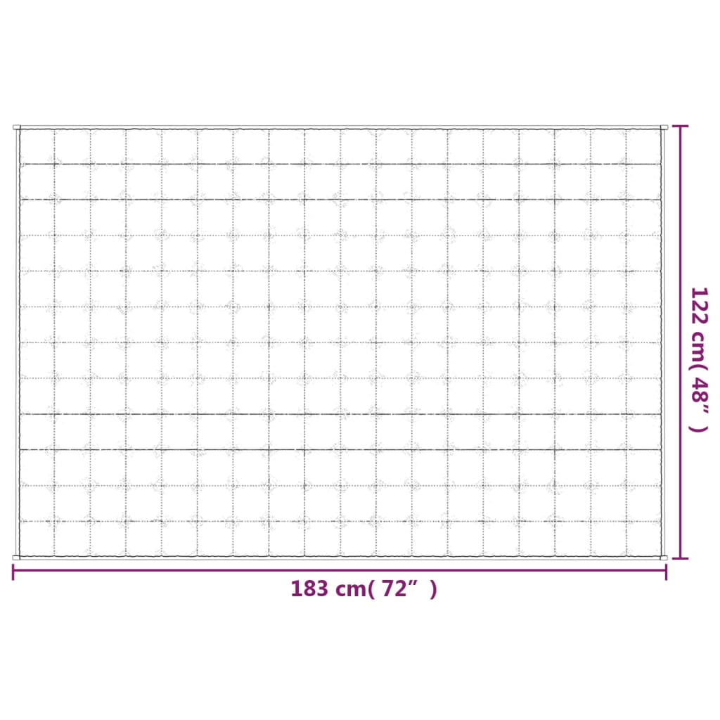 Coperta Ponderata Grigia 122x183 cm 5 kg in Tessuto | homemem39