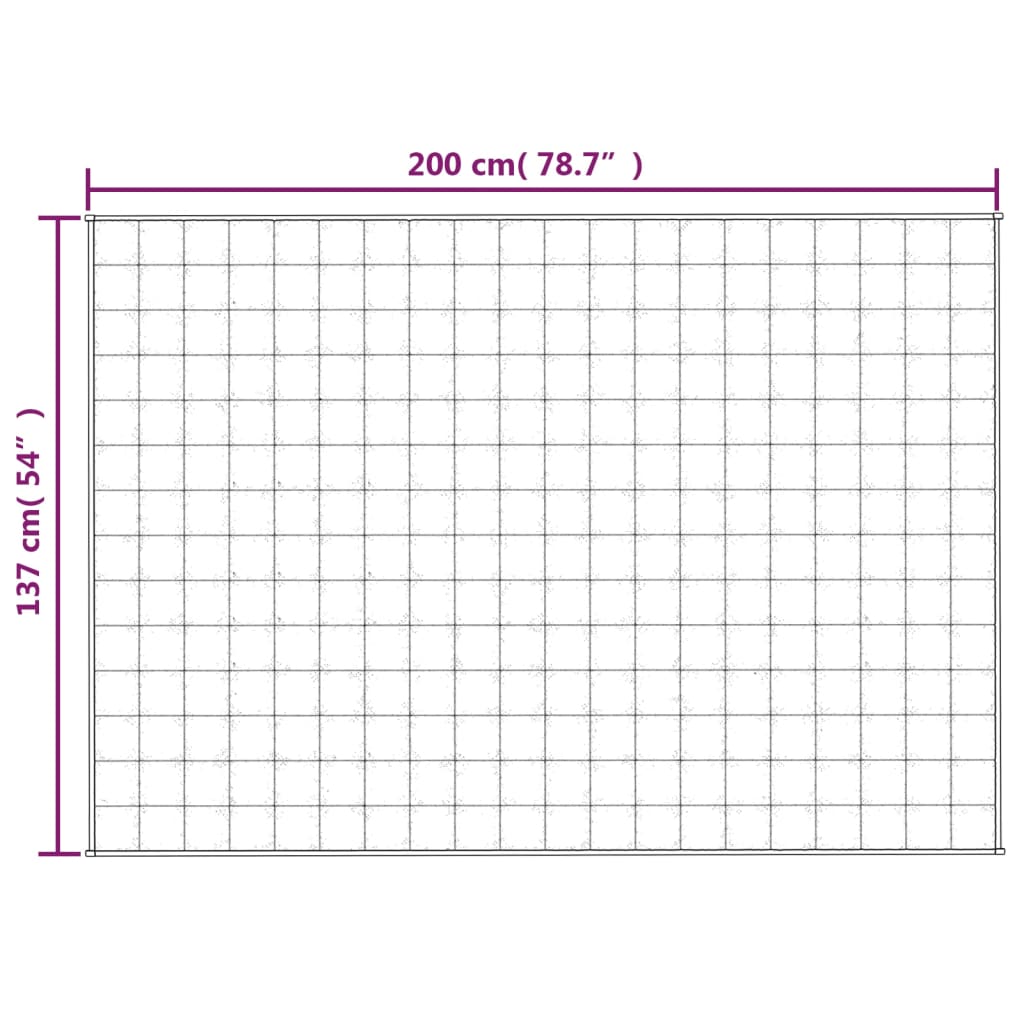 Coperta Ponderata Grigia 137x200 cm 6 kg Tessuto | homemem39