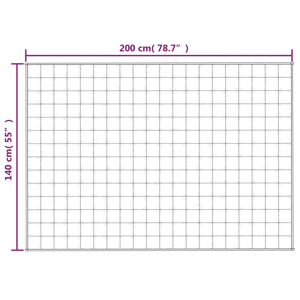 Coperta Ponderata Grigia 140x200 cm 10 kg Tessuto | homemem39