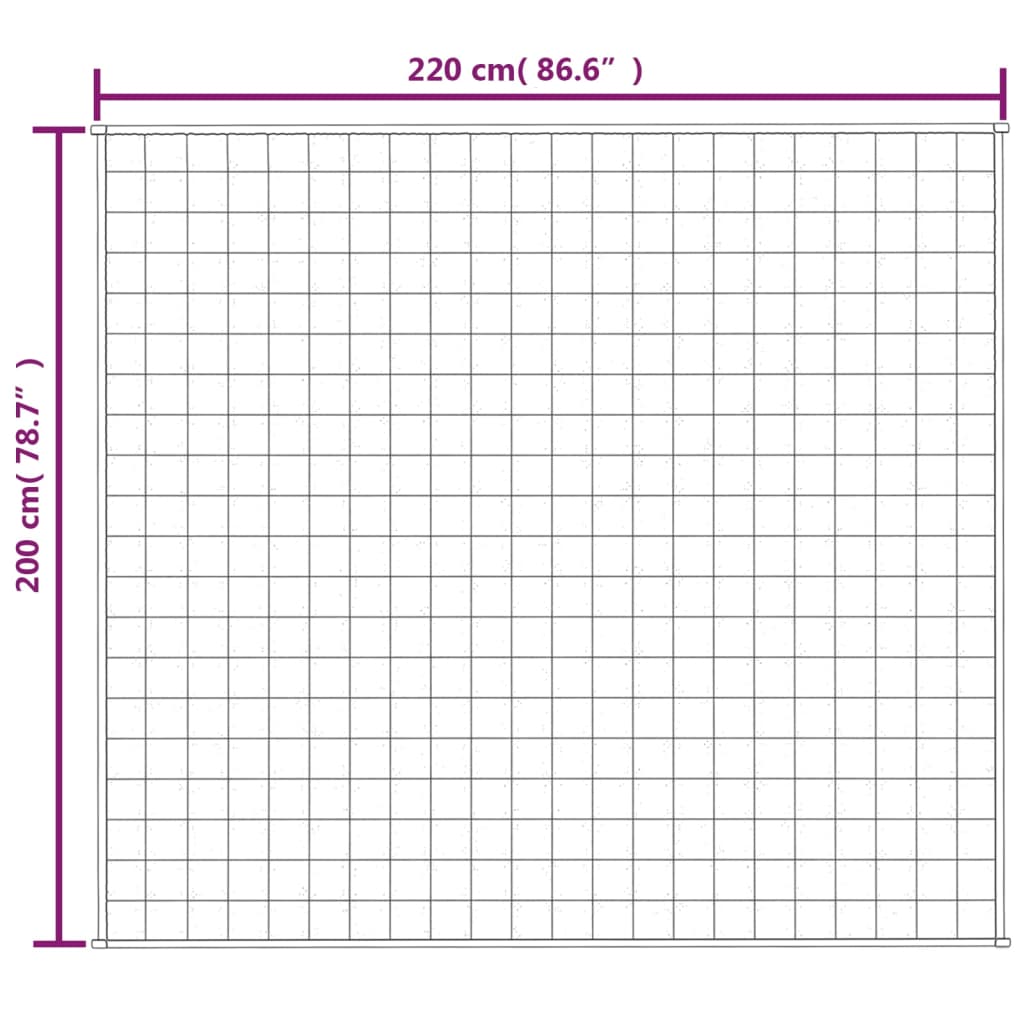 Coperta Ponderata Grigia 200x220 cm 13 kg Tessuto | homemem39