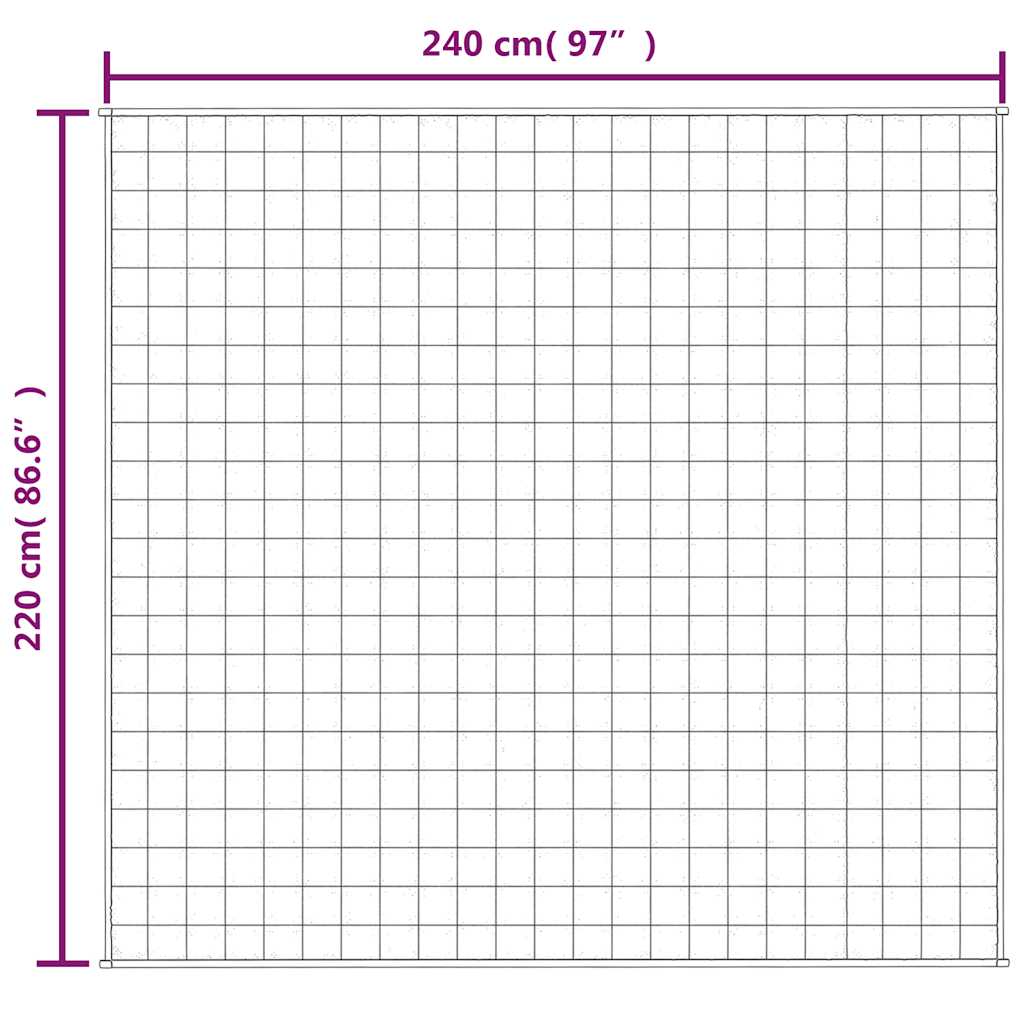 Coperta Ponderata Grigia 220x240 cm 11 kg Tessuto | homemem39