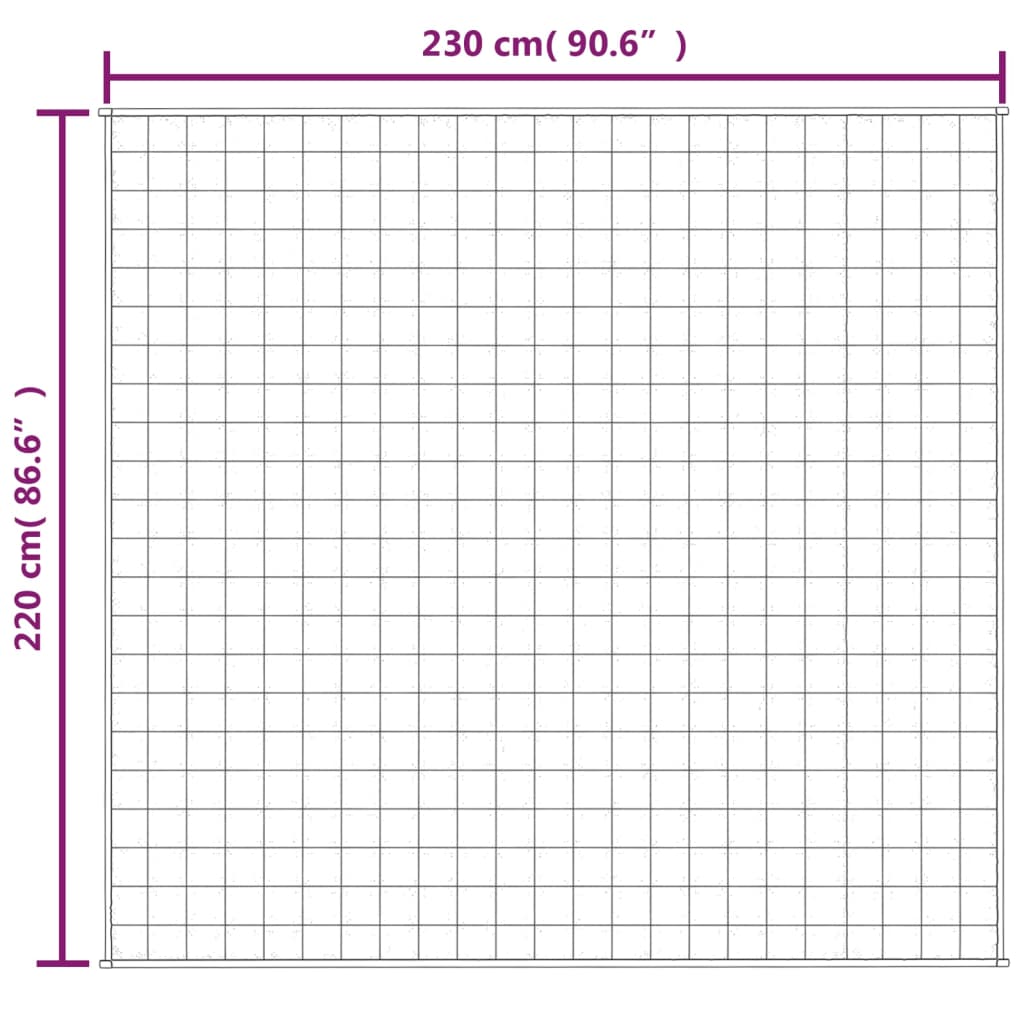 Coperta Ponderata Grigia 220x230 cm 15 kg Tessuto | homemem39