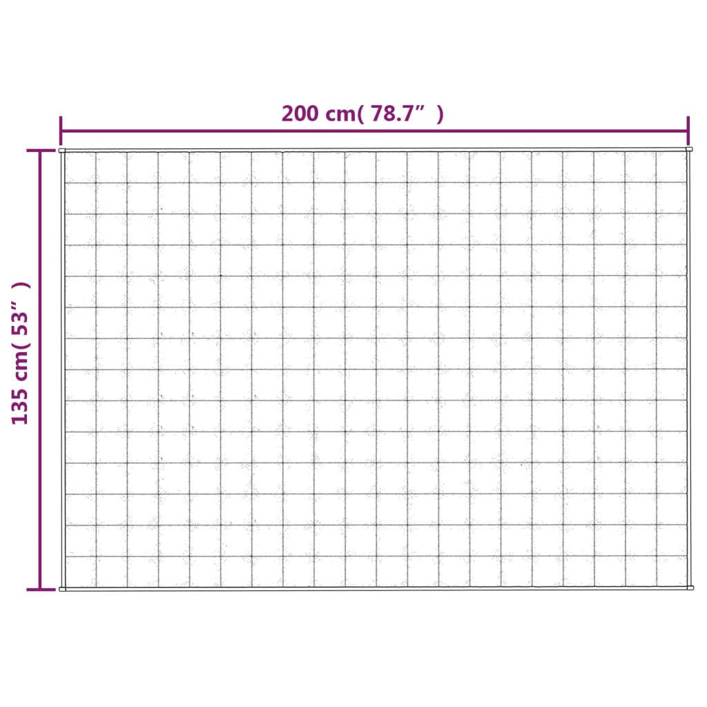 Coperta Ponderata Blu 135x200 cm 6 kg Tessuto | homemem39