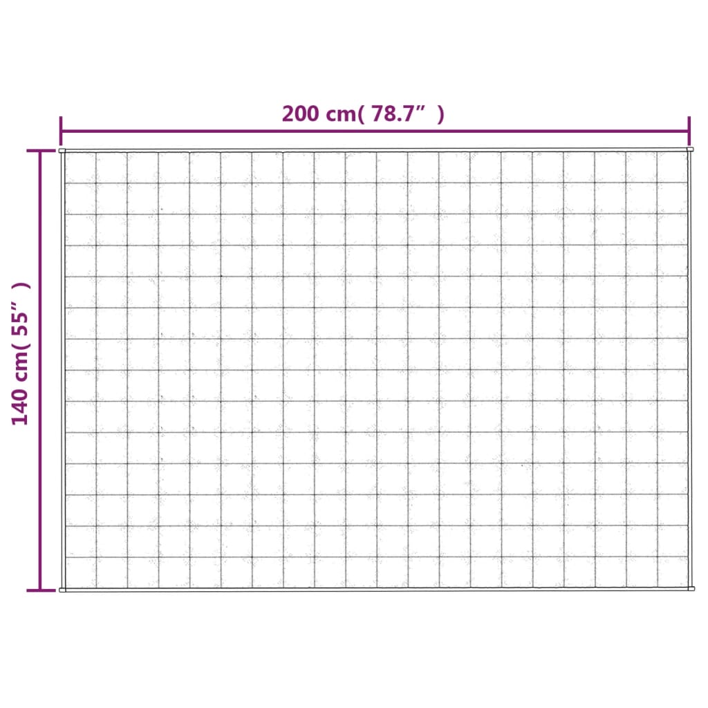 Coperta Ponderata Crema Chiaro 140x200 cm 10 kg Tessuto | homemem39