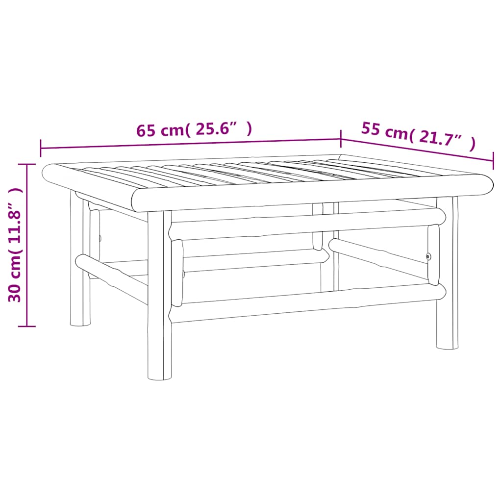 Set Salotto da Giardino 2pz con Cuscini Verdi Bambù | homemem39