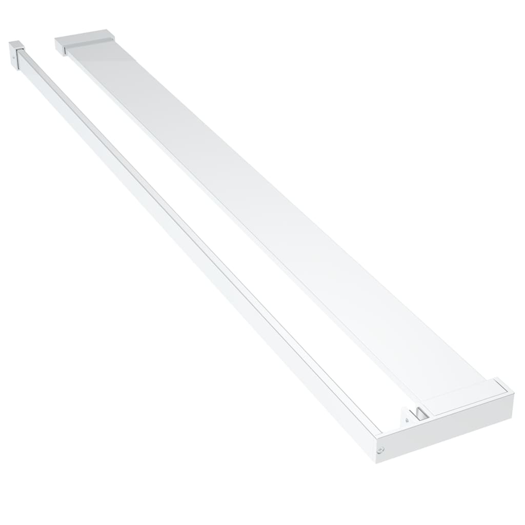 Mensola Doccia per Parete Doccia Walk-in Cromo 90 cm Alluminio - homemem39