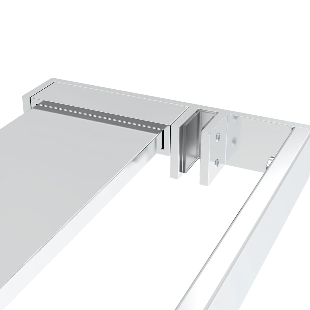 Mensola Doccia per Parete Doccia Walk-in Cromo 90 cm Alluminio - homemem39