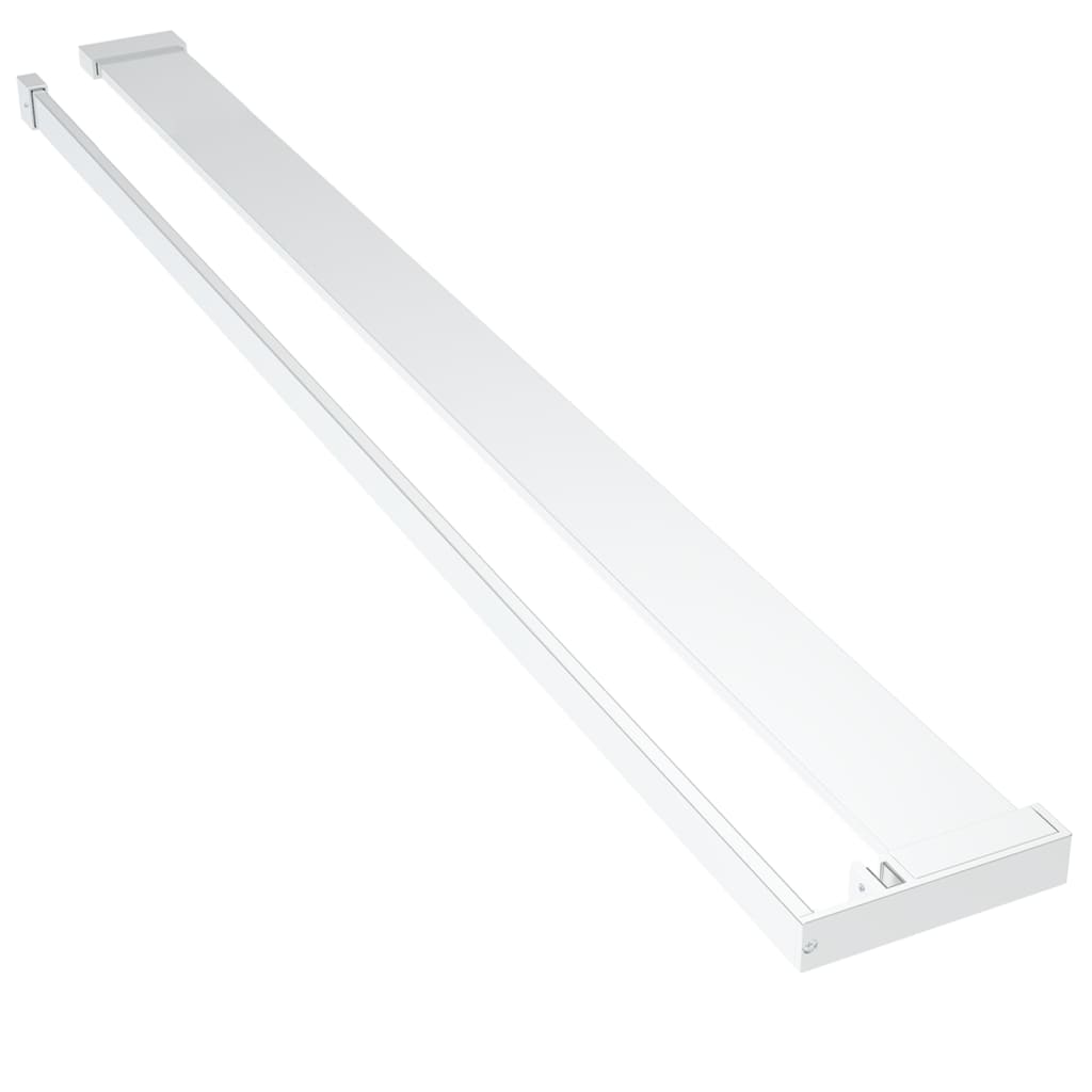 Mensola Doccia per Parete Doccia Walk-in Cromo 115 cm Alluminio - homemem39