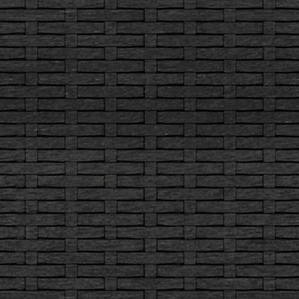 Set Divani da Giardino Nero in Polyrattan | homemem39