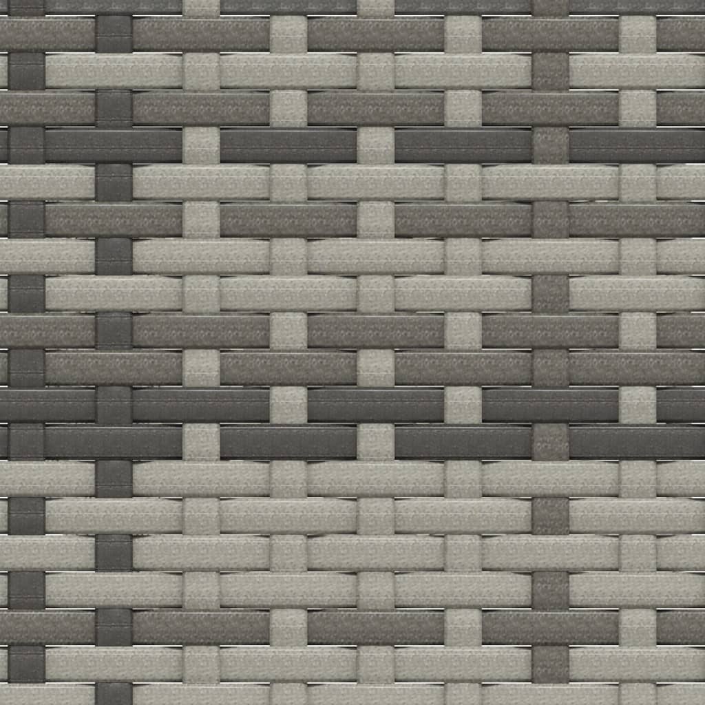 Set di Divani da Giardino 2 pz con Cuscini in Polyrattan Grigio